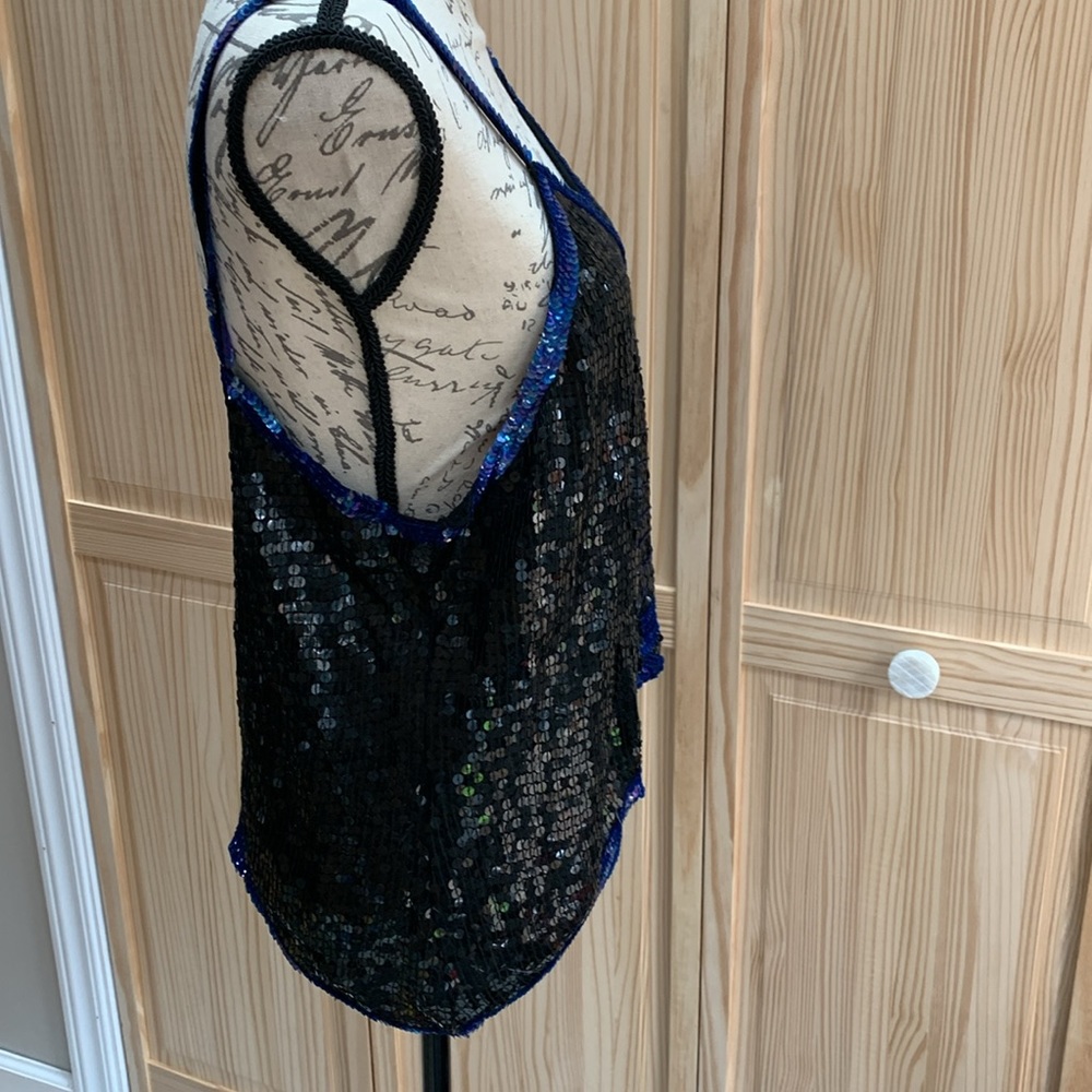 Frank Usher London Sequin silk top - Picture 4 of 6